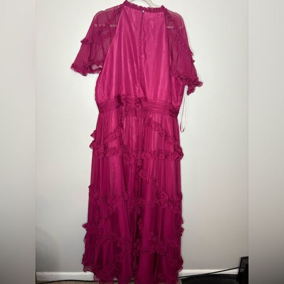 Mac Duggal 68424 Ruffle Long Dress NWOT - Picture 4 of 6